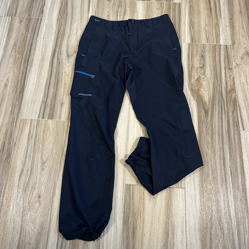VTG Patagonia Pants Jogger Simul Softshell Size 32 Hiking Hike Navy Blue Outdoor